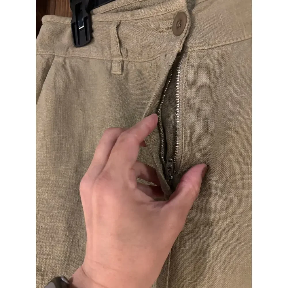 Poetry Tapered Leg Linen Trouser Pants Size 10 - Picture 5 of 11